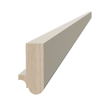 DI-LRM: Dallas Ivory Shaker 96"W x 1-1/2"H x 3/4"D Light Rail Molding