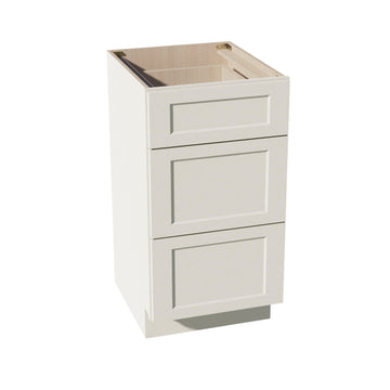 DI-VDB1821: Dallas Ivory Shaker 18"W x 34-1/2"H x 21"D 3 Drawers Vanity Base Cabinets