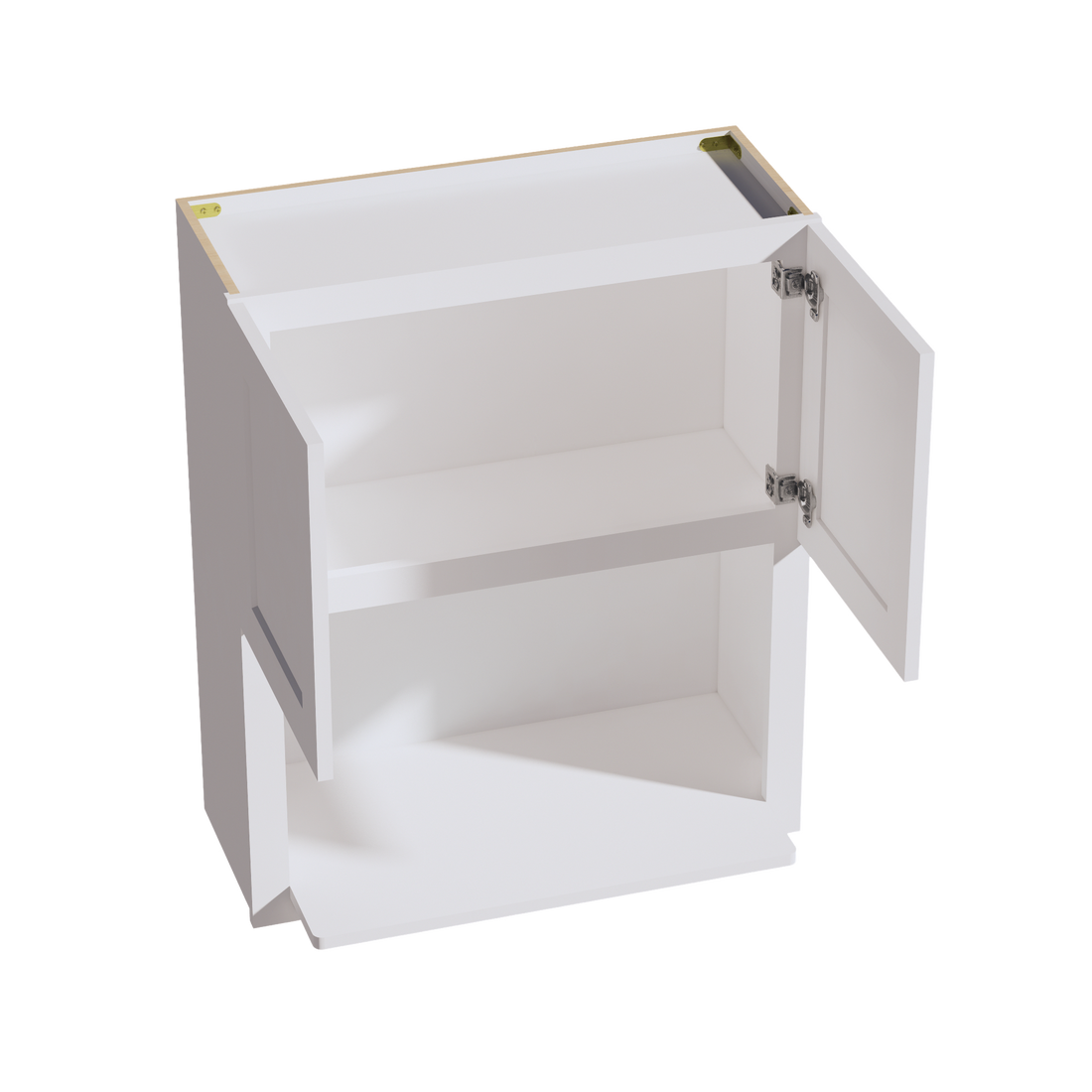 HF-WM3036: Frost White Shaker 30"W x 36"H 2 Doors Wall Built-in Microwave Cabinets