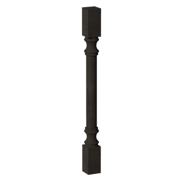 HG-RP336: Dark Gray Shaker 03"W x 36"H x 03"D Round Roman Pillar