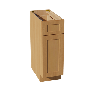 HT-B12: Timber Wood Shaker 12" 1 Drawer 1 Door Standard Base Cabinet