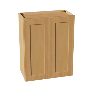 HT-W2430: Timber Wood Shaker 24"W x 30"H 2 Doors & 2 Shelves Standard Wall Cabinet