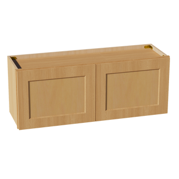 HT-W3915: Timber Wood Shaker 39"W x 15"H 2 Doors Standard Wall Bridge Cabinet