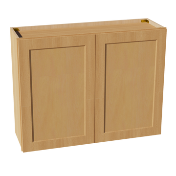 HT-W3930: Timber Wood Shaker 39"W x 30"H 2 Doors & 2 Shelves Standard Wall Cabinet