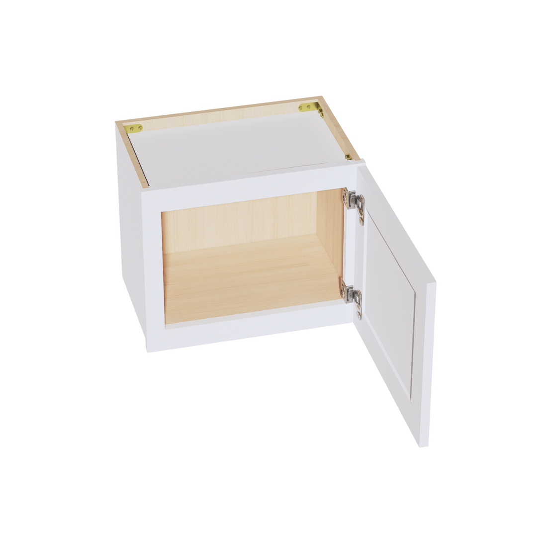 SF-W1815:霜白色超薄摇床 18 英寸宽 x 15 英寸高 1 门标准壁桥柜