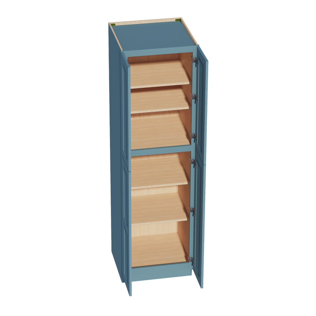 TG-TP2484: Soft Green Shaker 24"W x 84"H x 24"D 5 Door & 5 Shelves Tall Shelf Pantry Cabinets