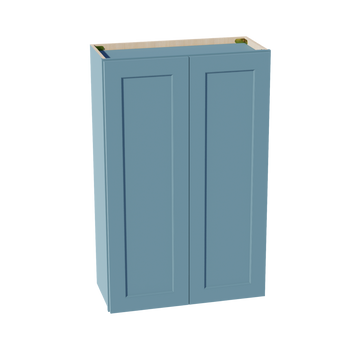 TG-W2742: Soft Green Shaker 27"W x 42"H 2 Doors & 3 Shelves Standard Wall Cabinet