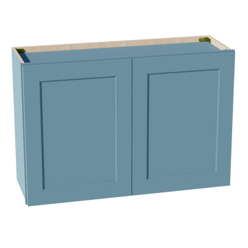 TG-W3624: Soft Green Shaker 36"W x 24"H 2 Doors Standard Wall Bridge Cabinet