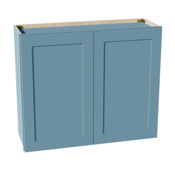 TG-W3630: Soft Green Shaker 36"W x 30"H 2 Doors & 2 Shelves Standard Wall Cabinet