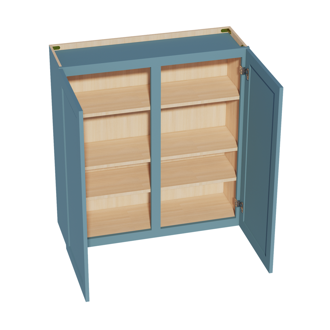TG-W3942: Soft Green Shaker 39"W x 42"H 2 Doors & 3 Shelves Standard Wall Cabinet