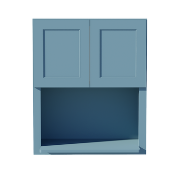 TG-WM3036: Soft Green Shaker 30"W x 36"H 2 Doors Wall Built-in Microwave Cabinets
