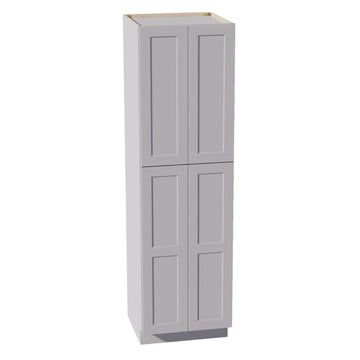 HA-TP2484: Ash Gray Shaker 24"W x 84"H x 24"D 5 Door & 5 Shelves Tall Shelf Pantry Cabinets