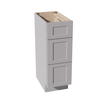 HA-VDB1221: Ash Gray Shaker 12"W x 34-1/2"H x 21"D 3 Drawers Vanity Base Cabinets