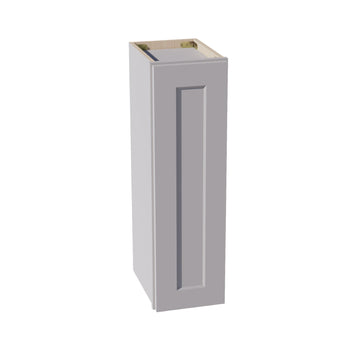 HA-W0930: Ash Gray Shaker 09"W x 30"H 1 Door & 2 Shelves Standard Wall Cabinet