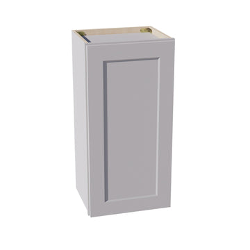 HA-W1530: Ash Gray Shaker 15"W x 30"H 1 Door & 2 Shelves Standard Wall Cabinet