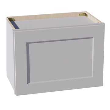 HA-W2115: Ash Gray Shaker 21"W x 15"H 1 Door Standard Wall Bridge Cabinet