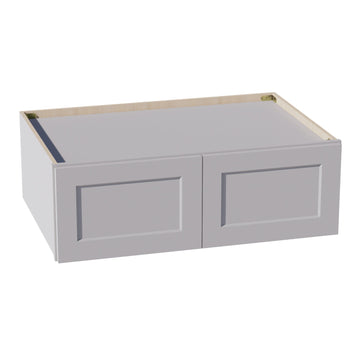 HA-W361224: Ash Gray Shaker 36"W x 12"H x 24"D 2 Doors Standard Bridge Wall Cabinet