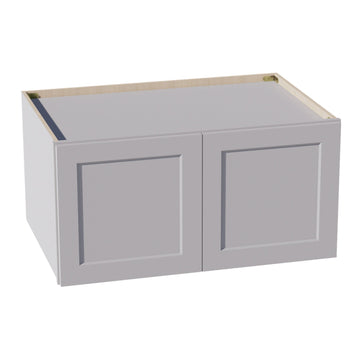 HA-W361824: Ash Gray Shaker 36"W x 18"H x 24"D 2 Doors Standard Bridge Wall Cabinet