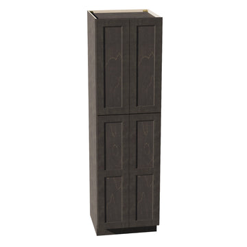 HG-TP2484: Dark Gray Shaker 24"W x 84"H x 24"D 5 Door & 5 Shelves Tall Shelf Pantry Cabinets