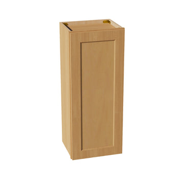 HT-W1536: Timber Wood Shaker 15"W x 36"H 1 Door & 2 Shelves Standard Wall Cabinet