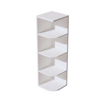 SF-OE1242: Frost White Slim Shaker 12"W x 42"H 4 Shelves Wall End Shelf Cabinet