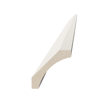 DI-CM4: Dallas Ivory Shaker 96"W x 2-1/2"H x 2-1/2"D Crown Molding
