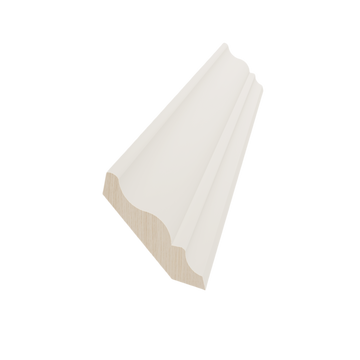 DI-CM6: Dallas Ivory Shaker 96"W x 3-1/2"H x 2-1/2"D Crown Molding