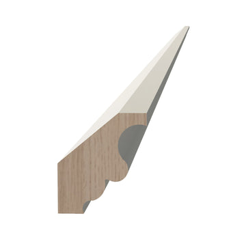 DI-CM2:Dallas Ivory Shaker 96"W x 2"H x 2-1/2"D Crown Molding