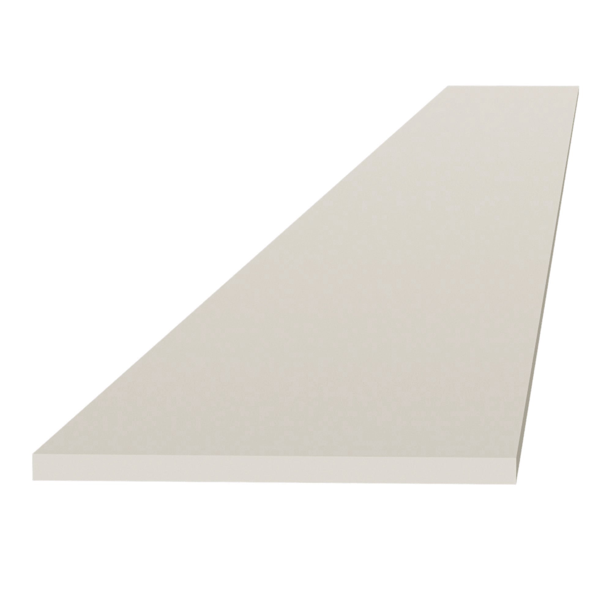 DI-TK8: Dallas Ivory Shaker 96"W x 4-1/2"H x 1/4"D Toe Kick Plate