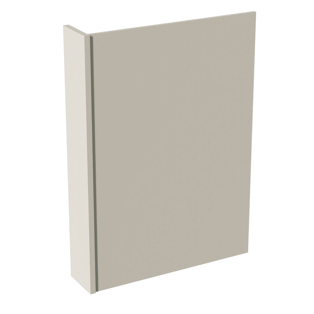 DI-DWR6: Dallas Ivory Shaker 6" Filler - 24"W x 34-1/2"H x 1/2"D Dishwasher Return Panel