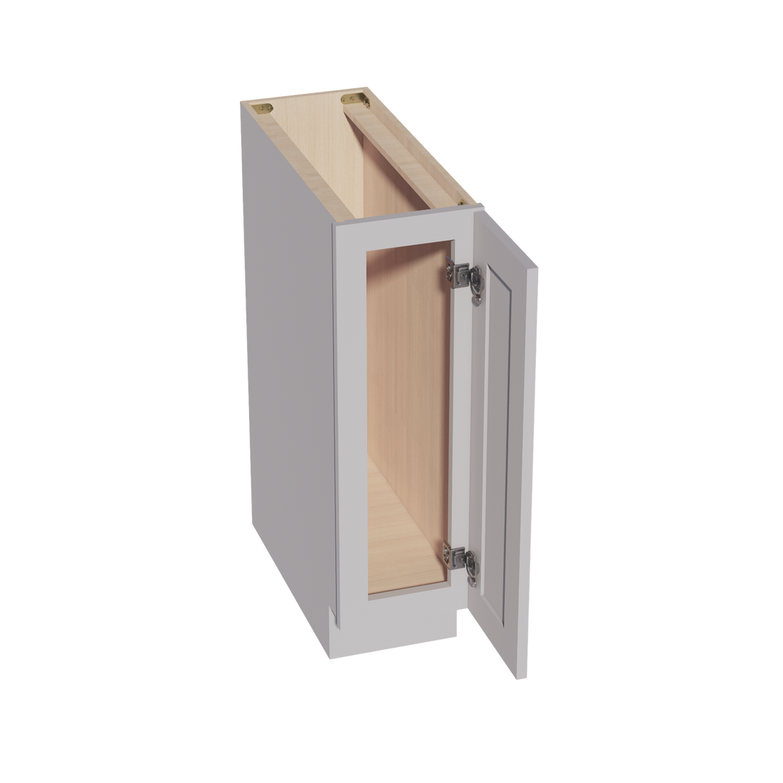HA-BF0924: Ash Gray Shaker 09" Full Height Door Standard Base Cabine