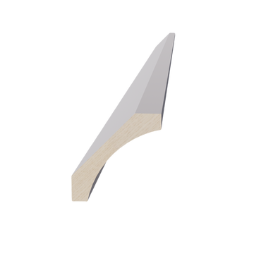 HA-CM4: Ash Gray Shaker 96"W x 2-1/2"H x 2-1/2"D Crown Molding