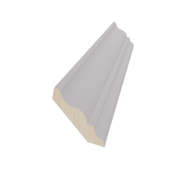 HA-CM6: Ash Gray Shaker 96"W x 3-1/2"H x 2-1/2"D Crown Molding