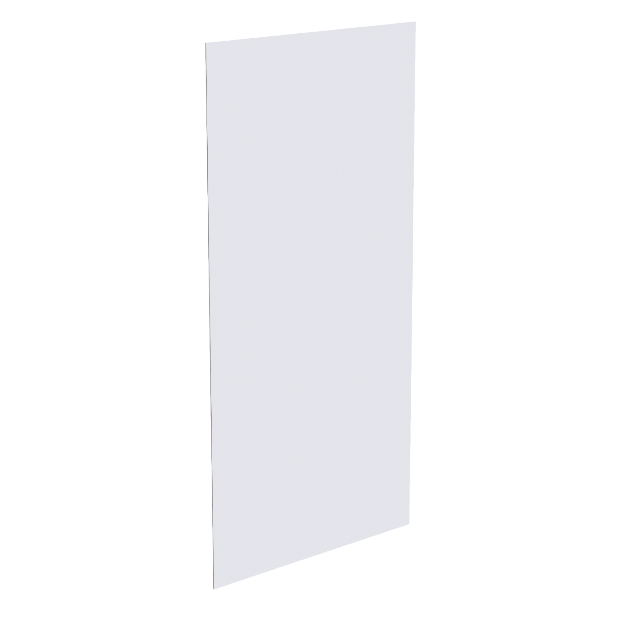 HF-BP4896-1/4: Frost White Shaker 48"W x 96"H x 1/4"D Base End Skin Panel