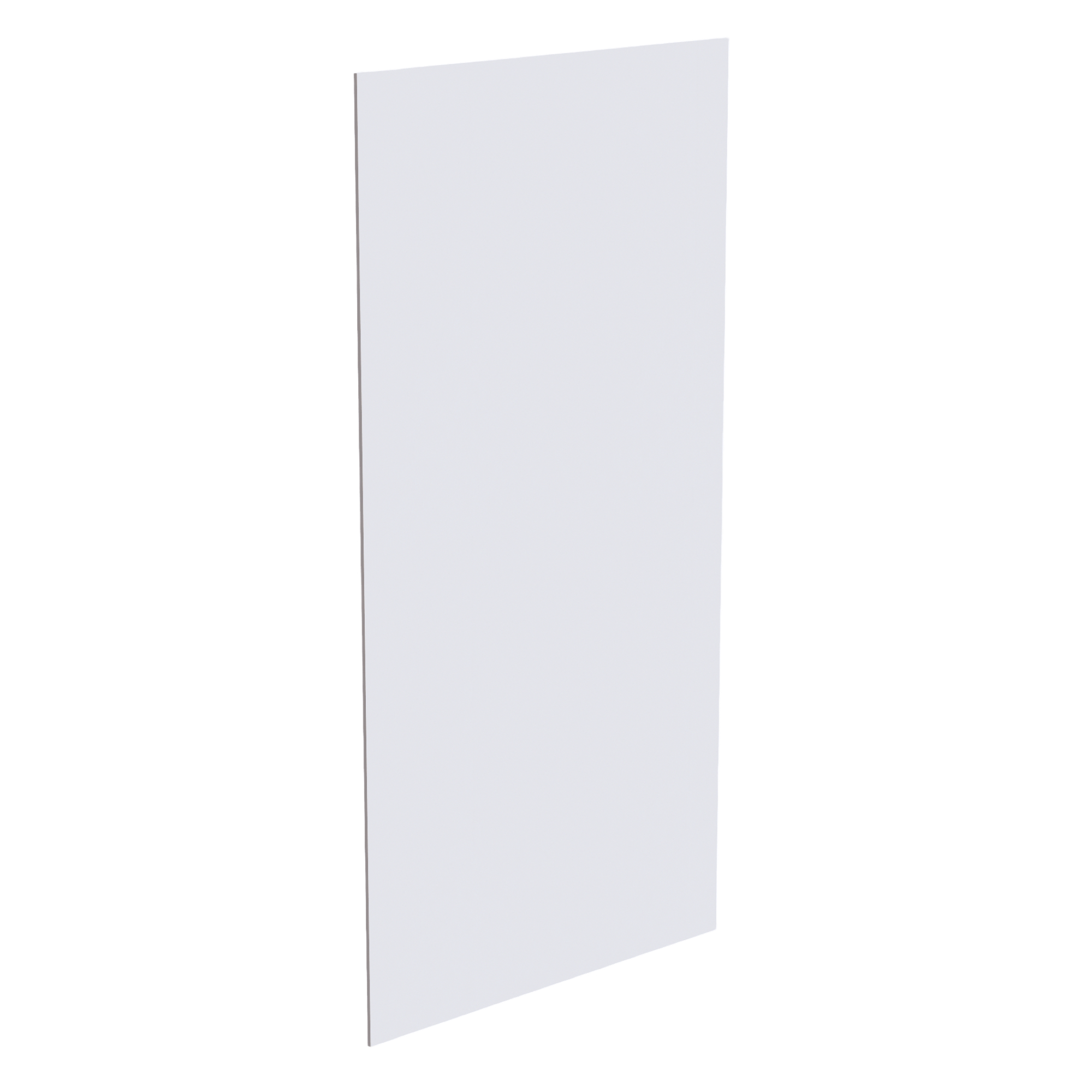 HF-BP4896-1/2: Frost White Shaker 48"W x 96"H x 1/2"D Base End Skin Panel