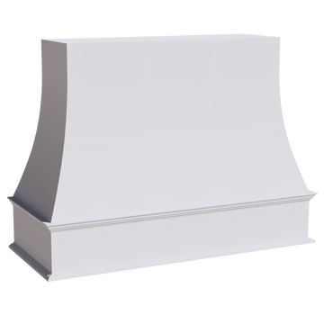 SF-WRH4836: Frost White Slim Shaker 48"W x 36"H Wood Wall Mounted Range Hoods