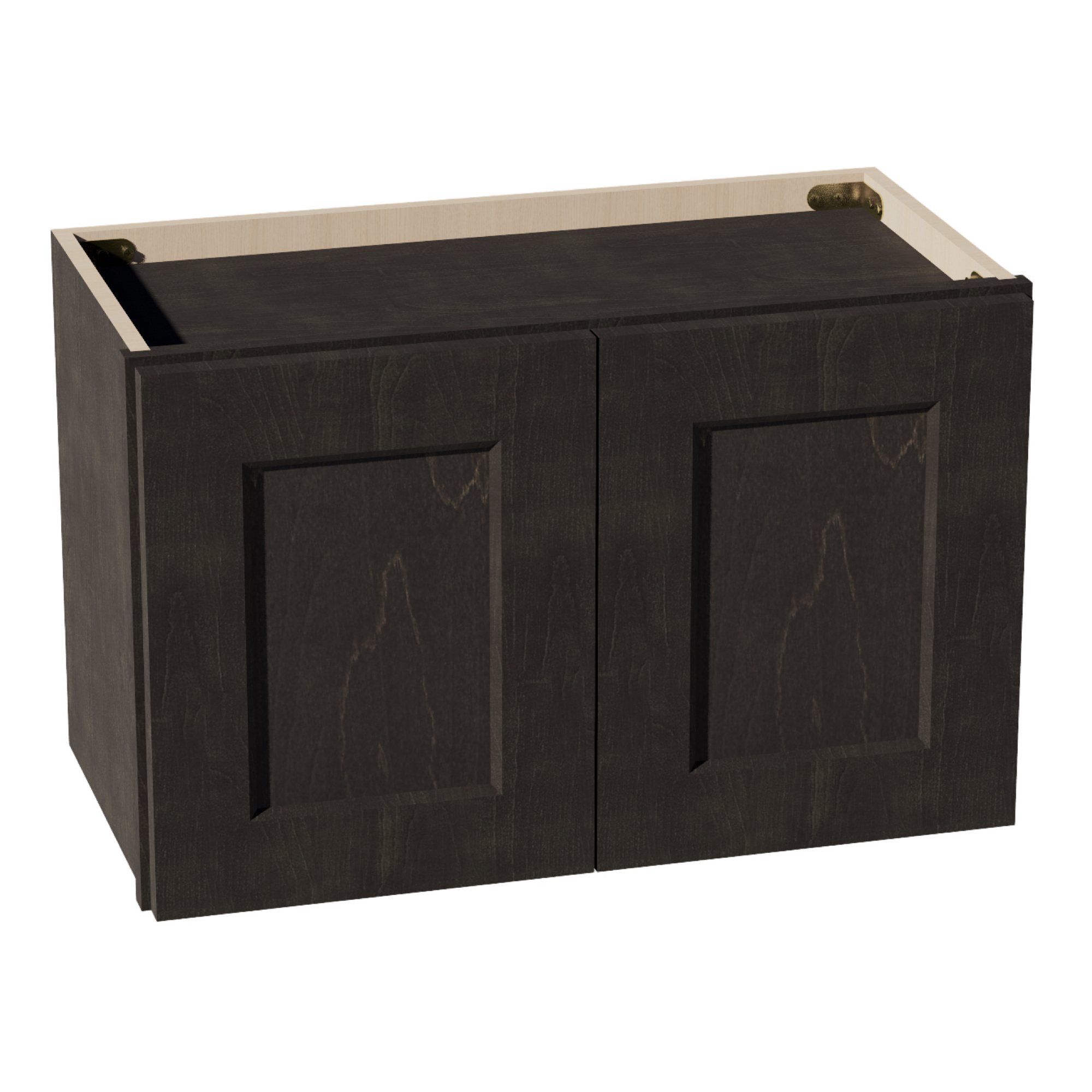 HG-W2415: Dark Gray Shaker 24"W x 15"H 2 Doors Standard Wall Bridge Cabinet
