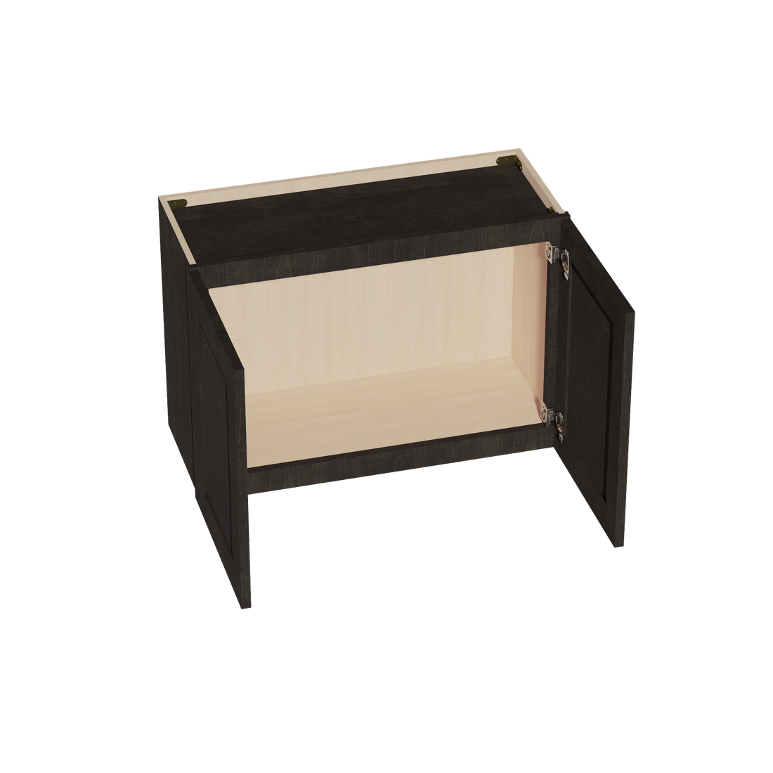 HG-W3021: Dark Gray Shaker 30"W x 21"H 2 Doors Standard Wall Bridge Cabinet