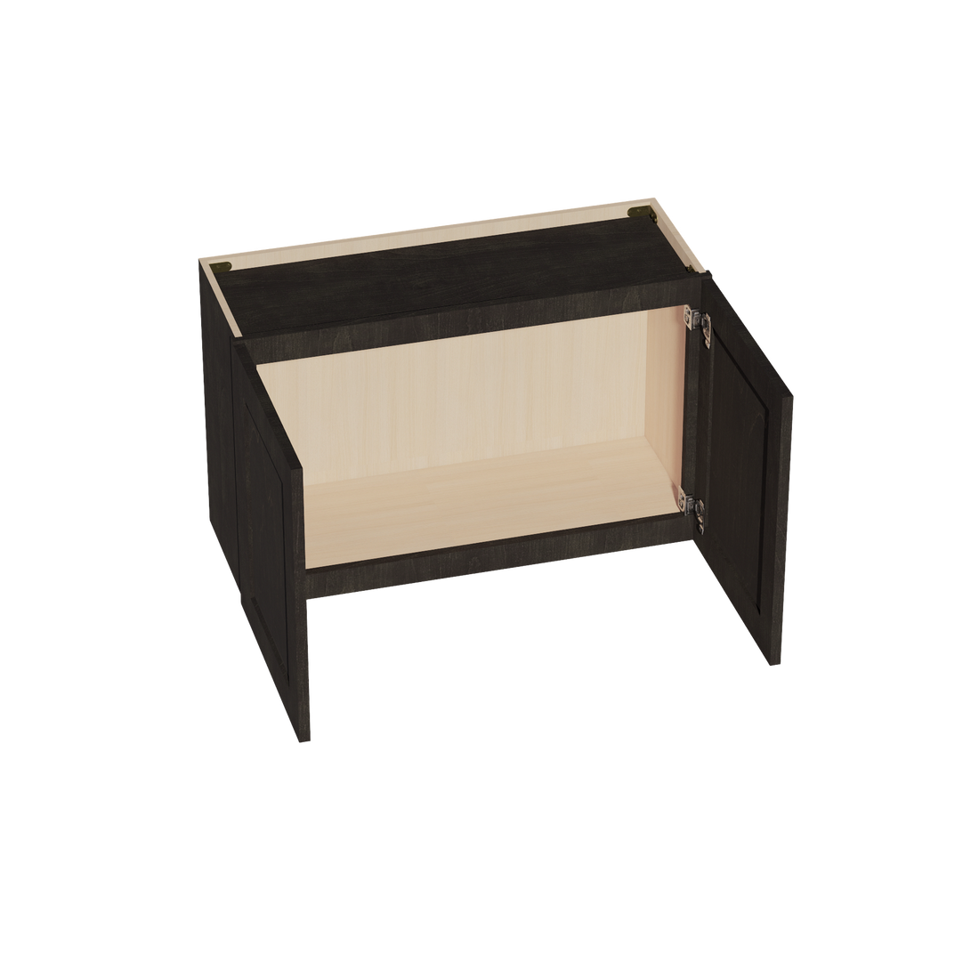 HG-W3321: Dark Gray Shaker 33"W x 21"H 2 Doors Standard Wall Bridge Cabinet