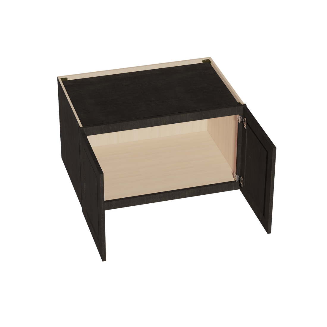 HG-W362124: Dark Gray Shaker 36"W x 21"H x 24"D 2 Doors & 1 Shelf Standard Bridge Wall Cabinet
