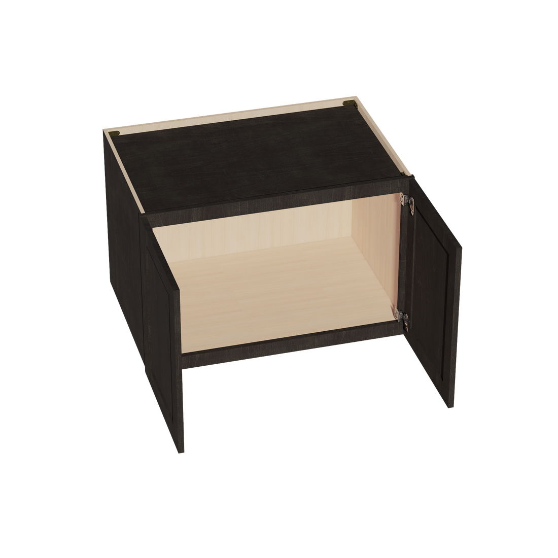 HG-W362424: Dark Gray Shaker 36"W x 24"H x 24"D 2 Doors & 1 Shelf Standard Bridge Wall Cabinet