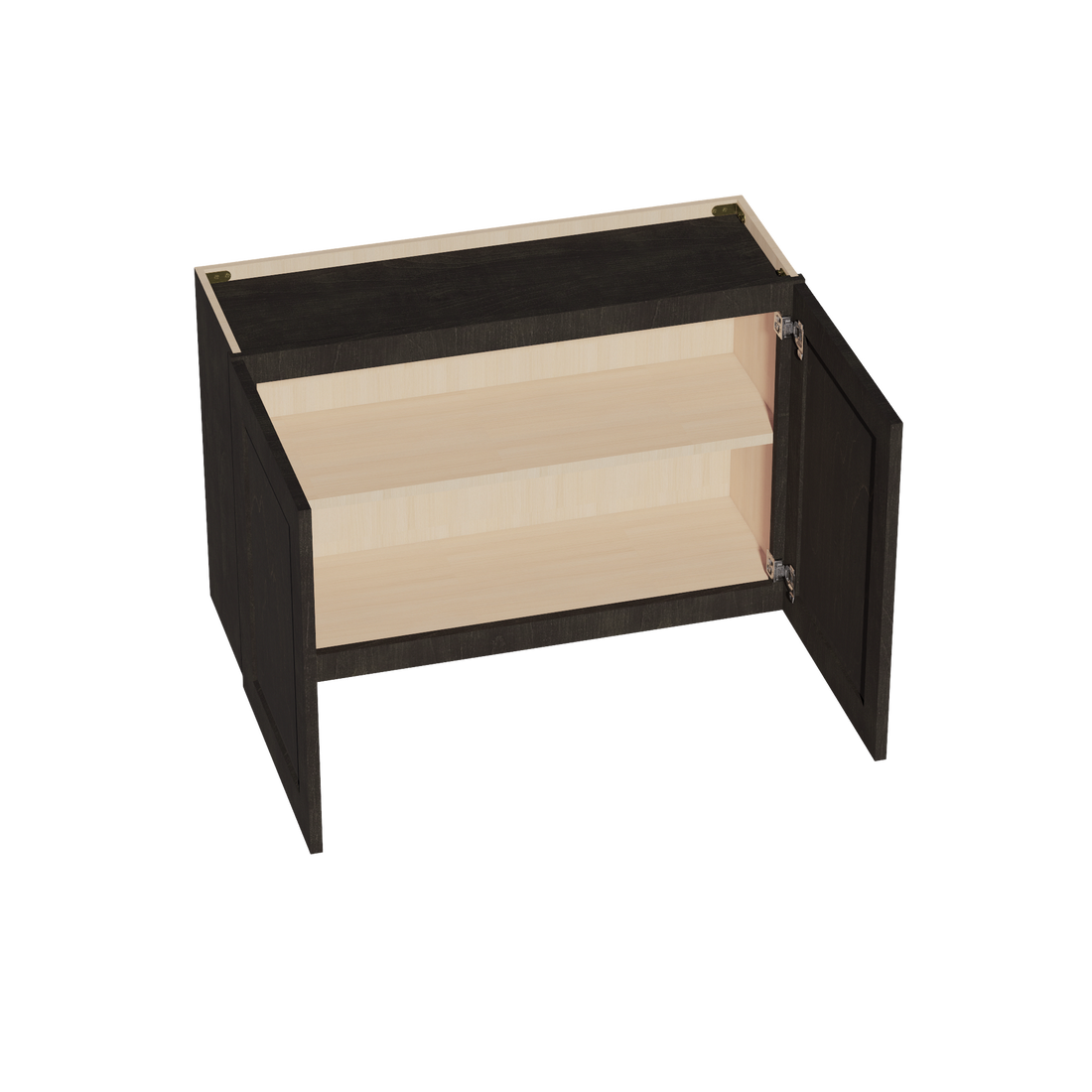 HG-W3624: Dark Gray Shaker 36"W x 24"H 2 Doors Standard Wall Bridge Cabinet