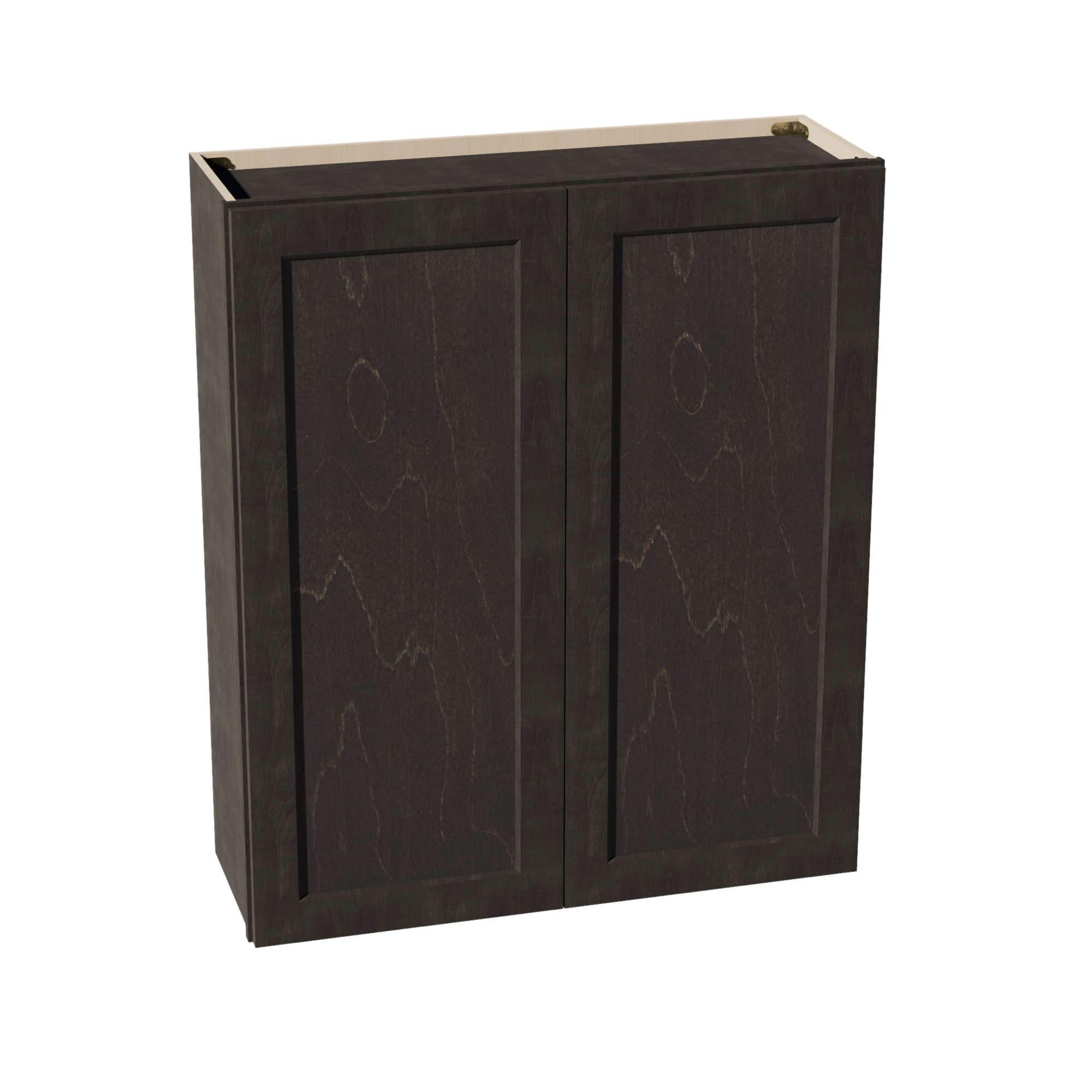 HG-W3642: Dark Gray Shaker 36"W x 42"H 2 Doors & 3 Shelves Standard Wall Cabinet