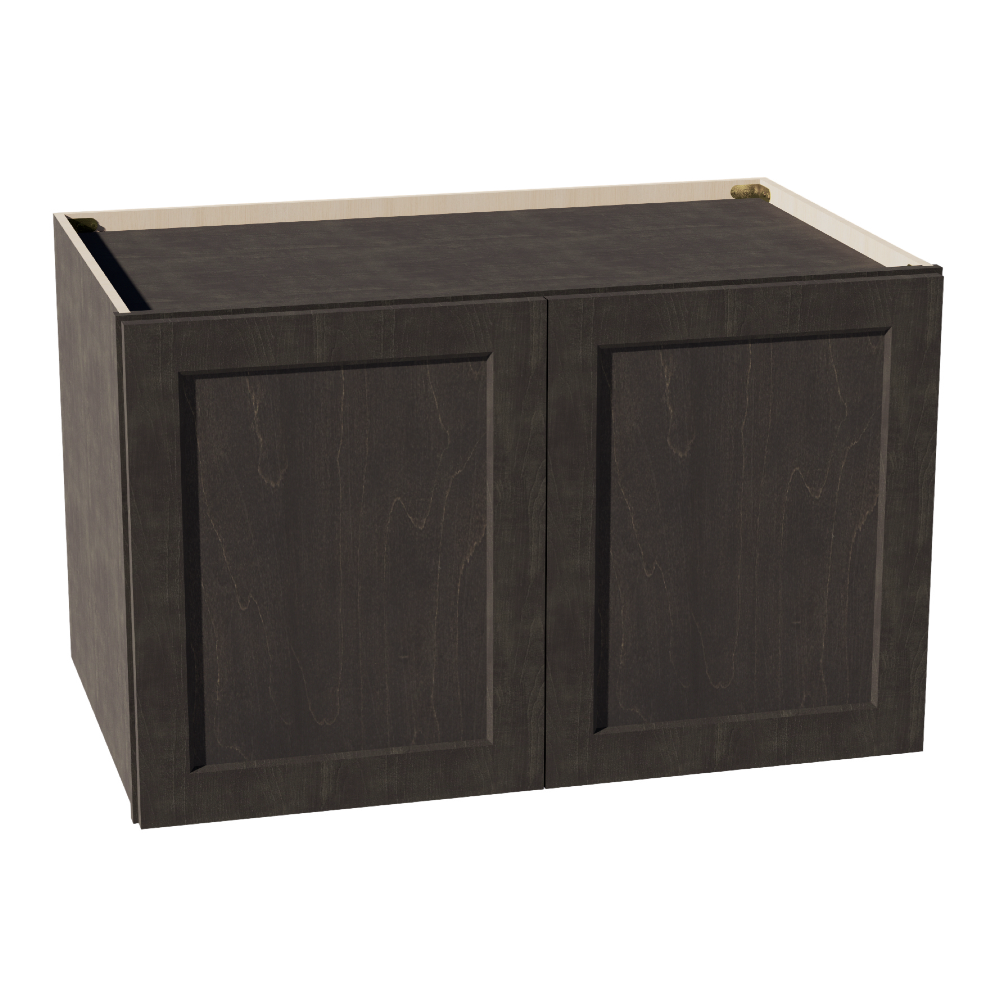 HG-W392424: Dark Gray Shaker 39"W x 24"H x 24"D 2 Doors & 1 Shelf Standard Bridge Wall Cabinet