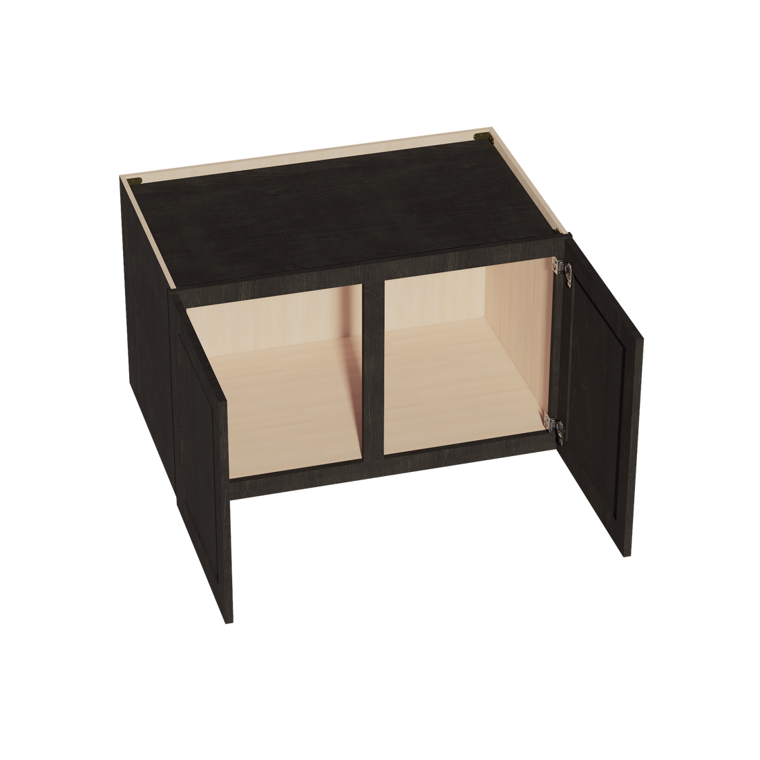HG-W392424: Dark Gray Shaker 39"W x 24"H x 24"D 2 Doors & 1 Shelf Standard Bridge Wall Cabinet