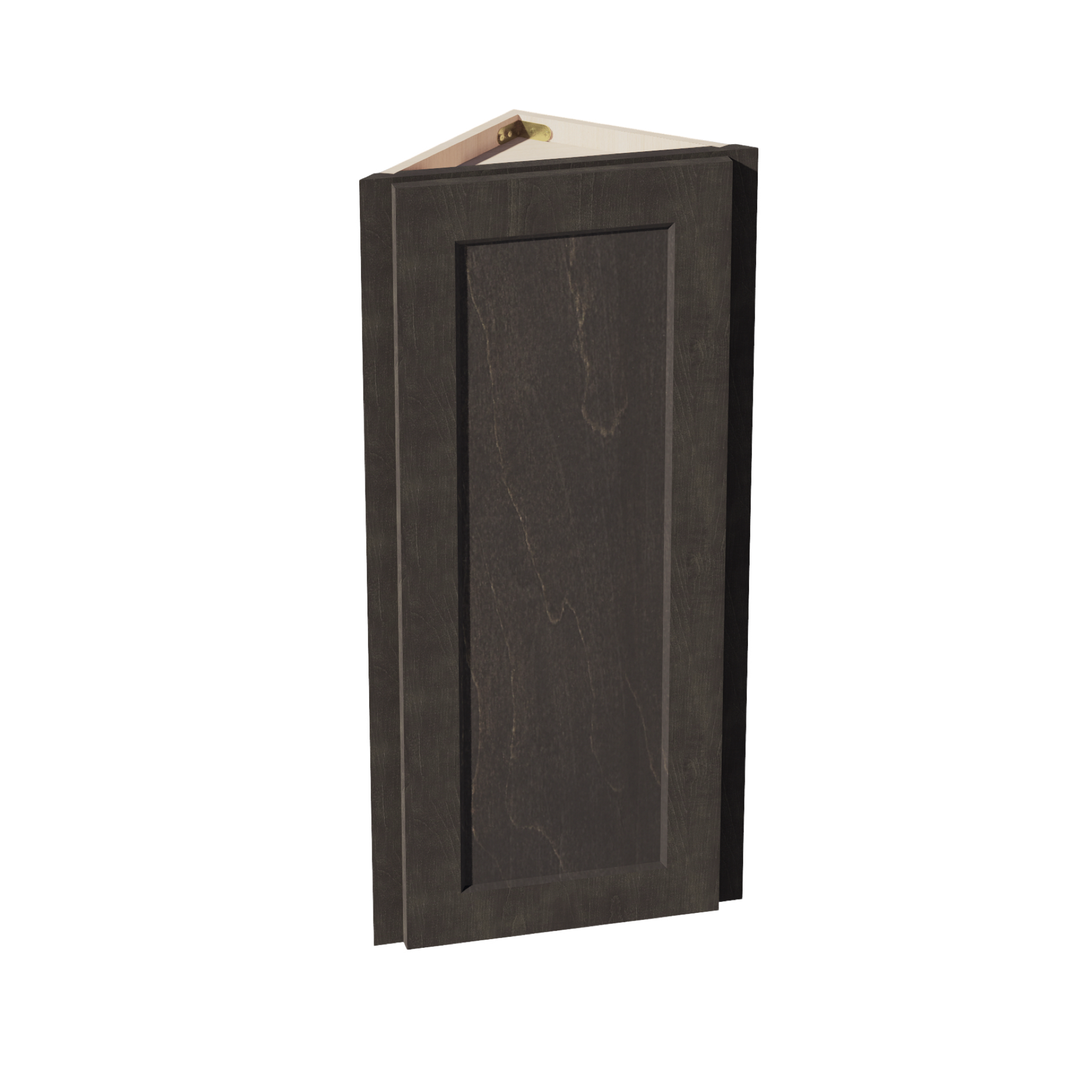 HG-WAE1236: Dark Gray Shaker 12"W x 36"H x 12"D 1 Door & 2 Shelves Wall Angle End Cabinet