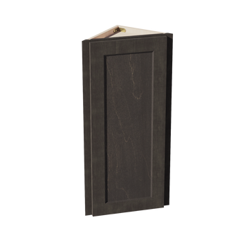 HG-WAE1236: Dark Gray Shaker 12"W x 36"H x 12"D 1 Door & 2 Shelves Wall Angle End Cabinet