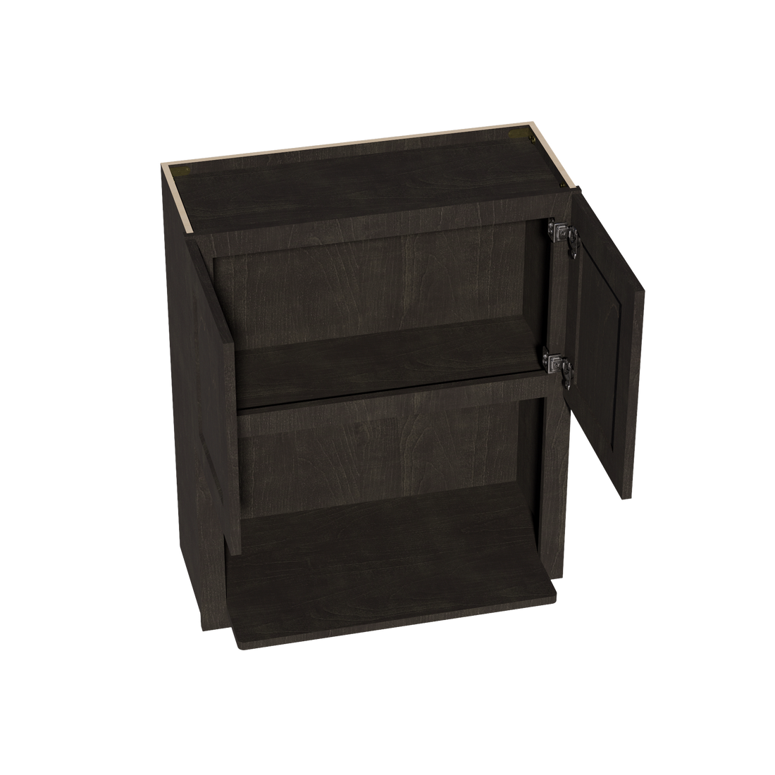 HG-WM3036: Dark Gray Shaker 30"W x 36"H 2 Doors Wall Built-in Microwave Cabinets