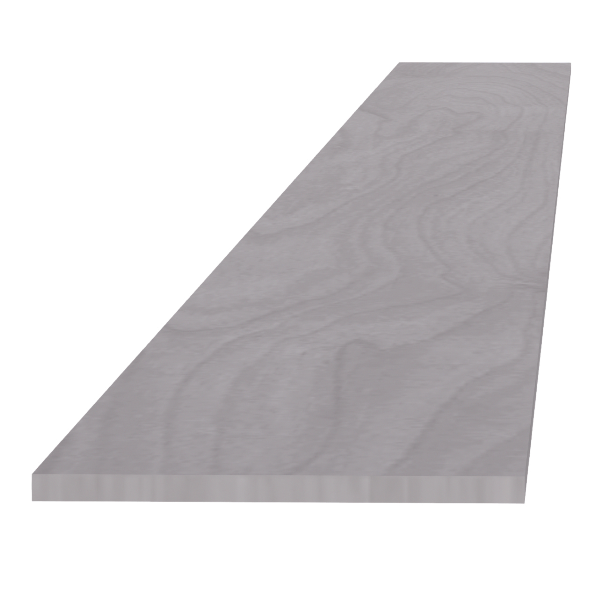 HLG-TK8: Light Gray Shaker 96"W x 4-1/2"H x 1/4"D Toe Kick Plate