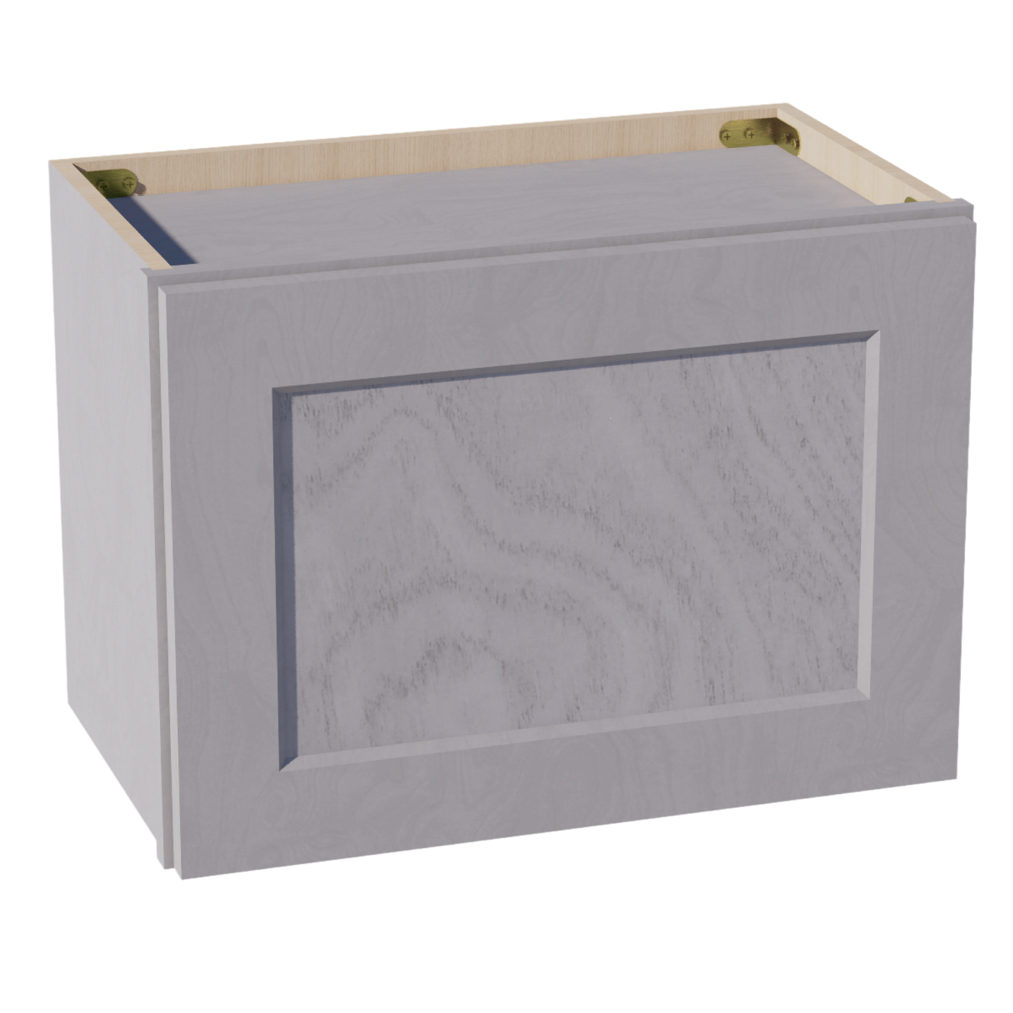 HLG-W2115: Light Gray Shaker 21"W x 15"H 1 Door Standard Wall Bridge Cabinet